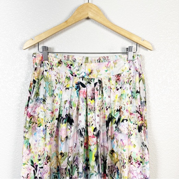 Ranna Gill by Anthropologie Womens Firefleur Floral Maxi Skirt Size Small - Picture 4 of 10